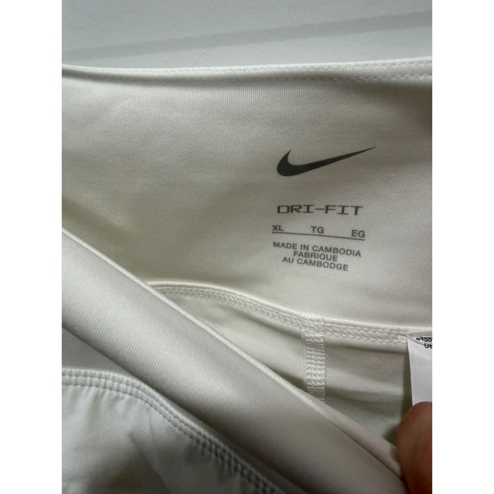 Nike Womens Skort Dri-FIT Pleated Athletic White XL DX1425-100 - Picture 2 of 9